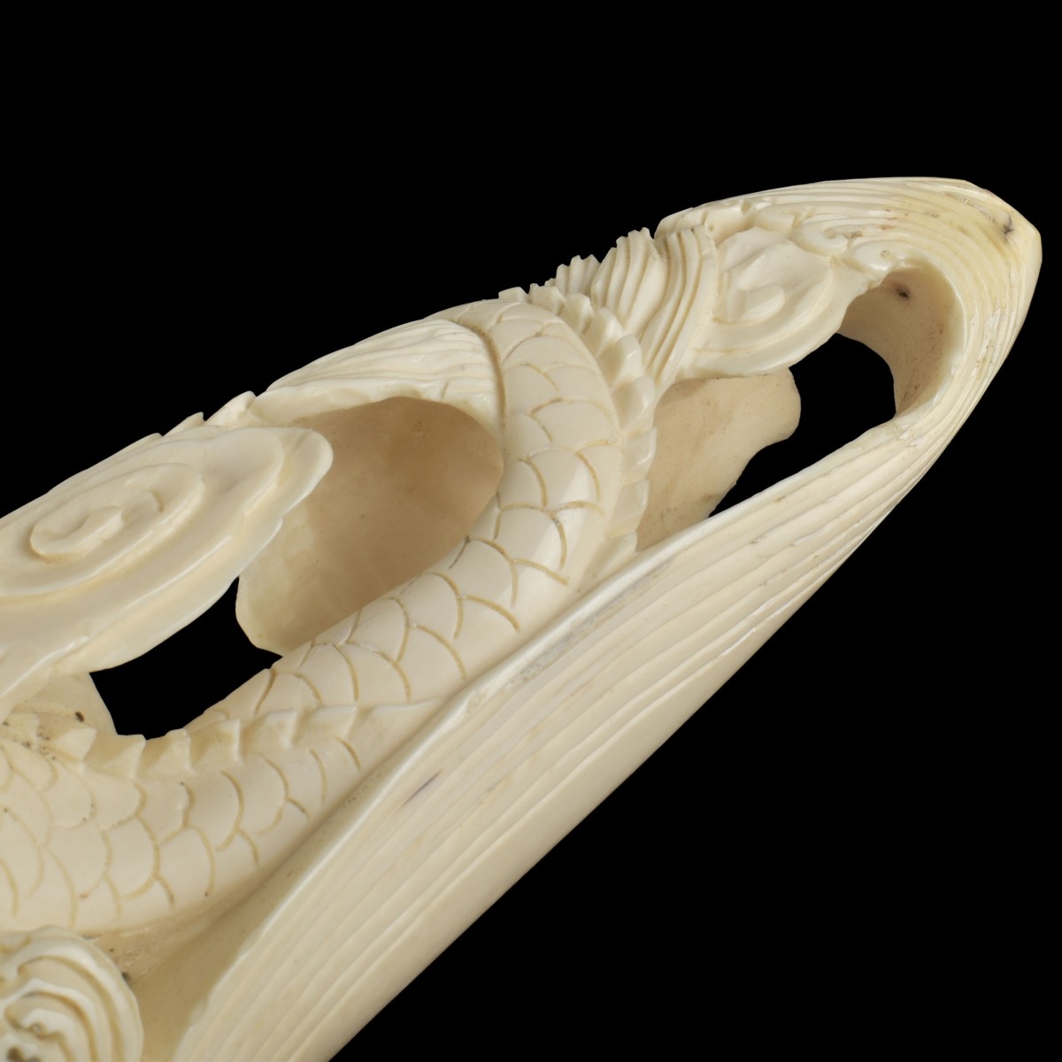 Chinese Carved Figural Tusk