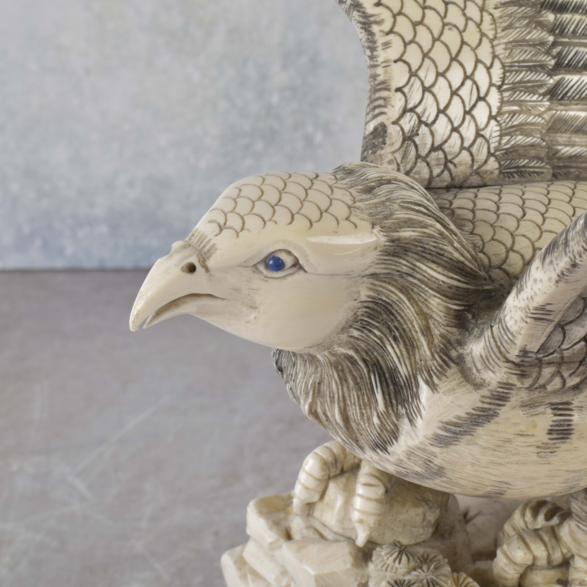 Chinese Carved Hawk Sculpture