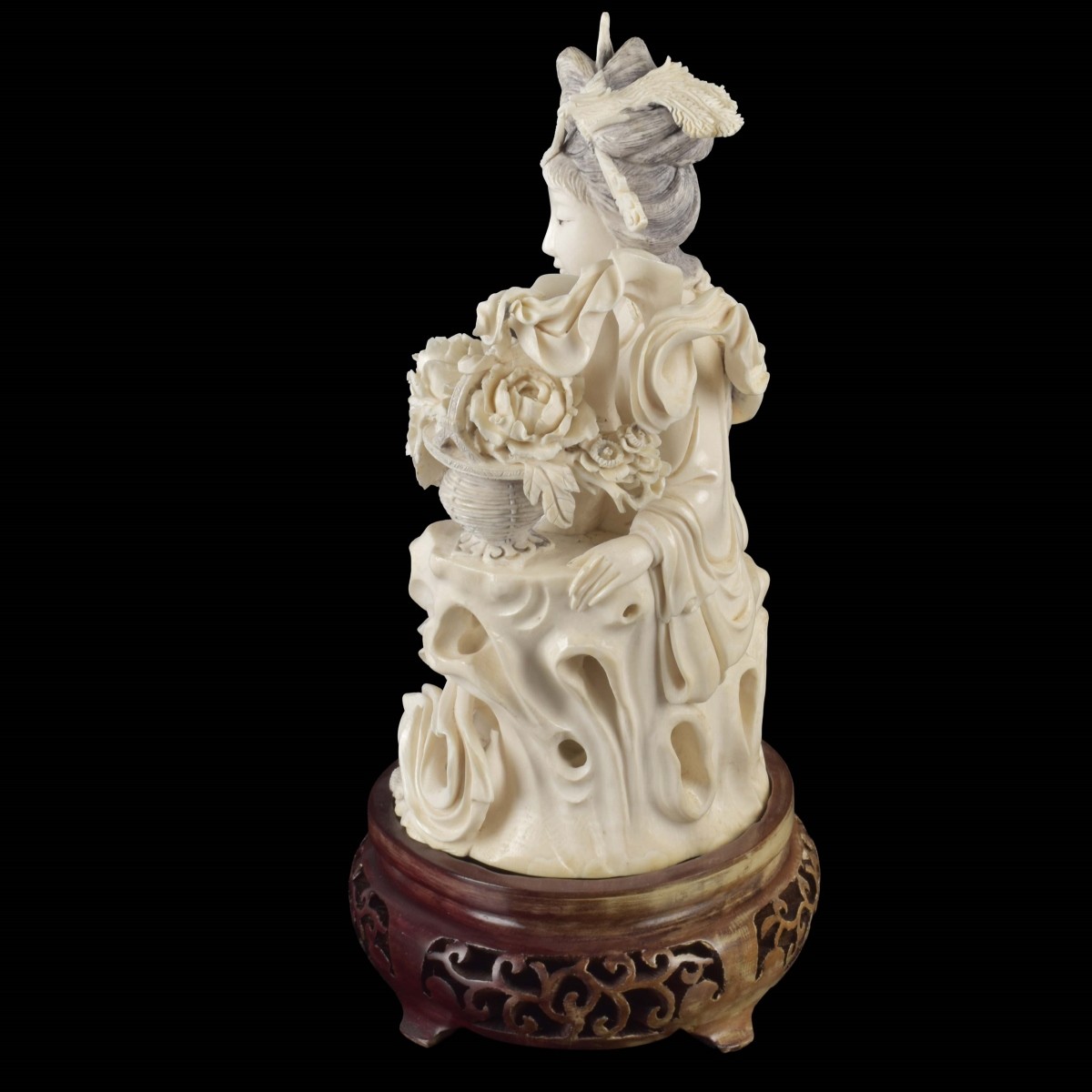 Antique Carved Chinese Guanyin