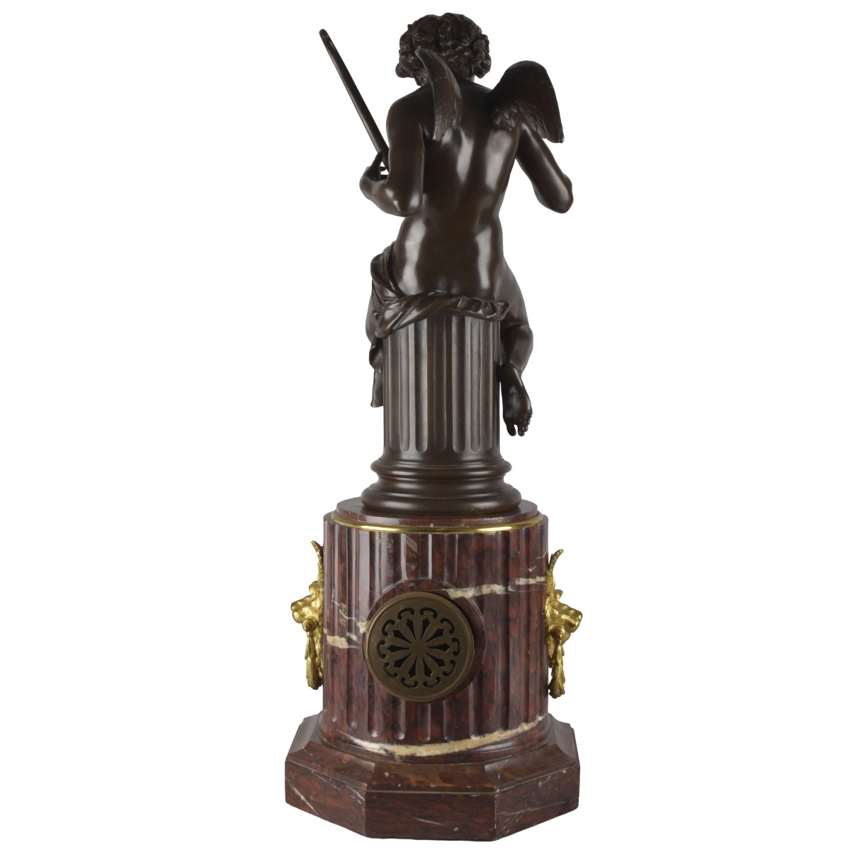French Clock and Bronze Sculpture