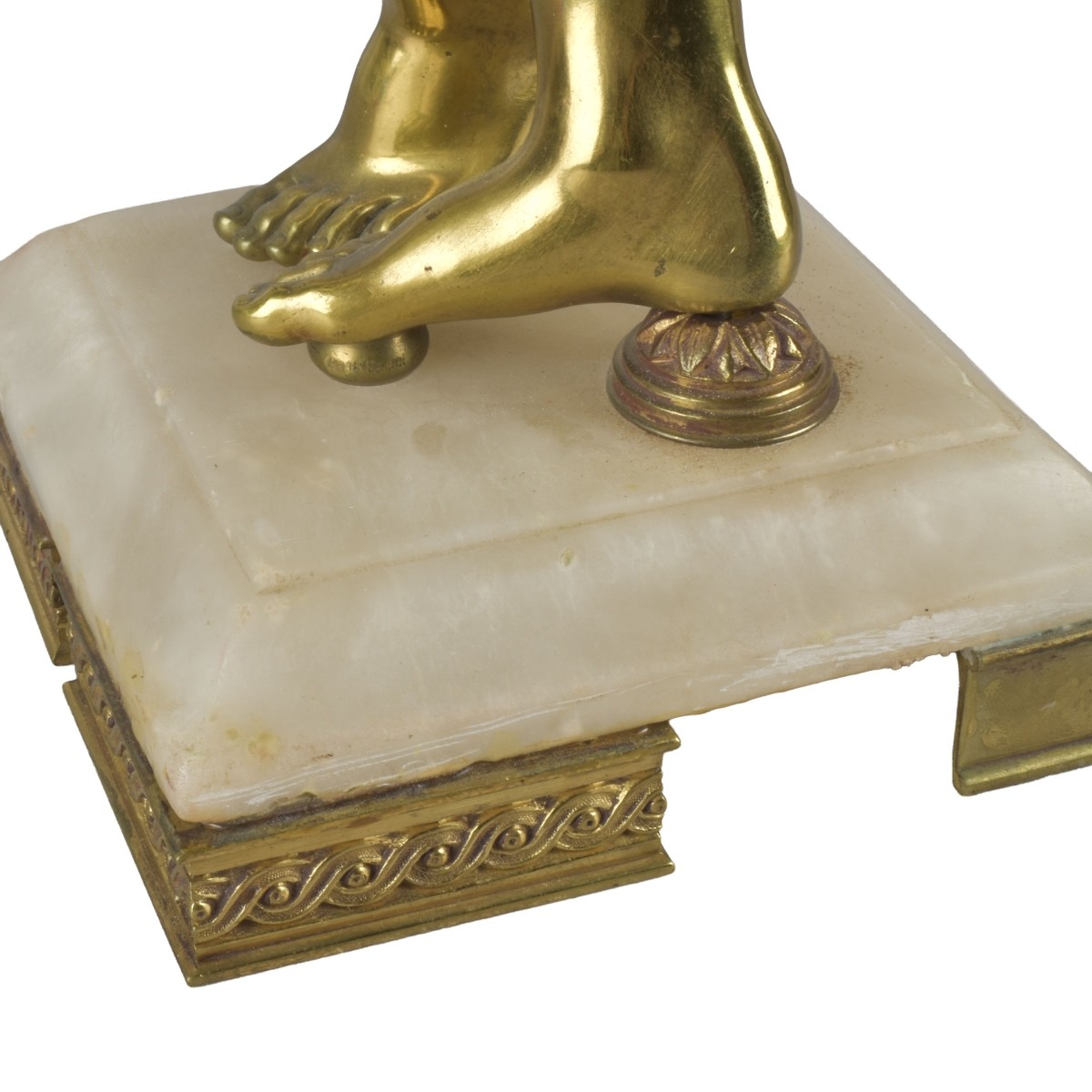 Gilt French Bronze Figure of a Flute Player