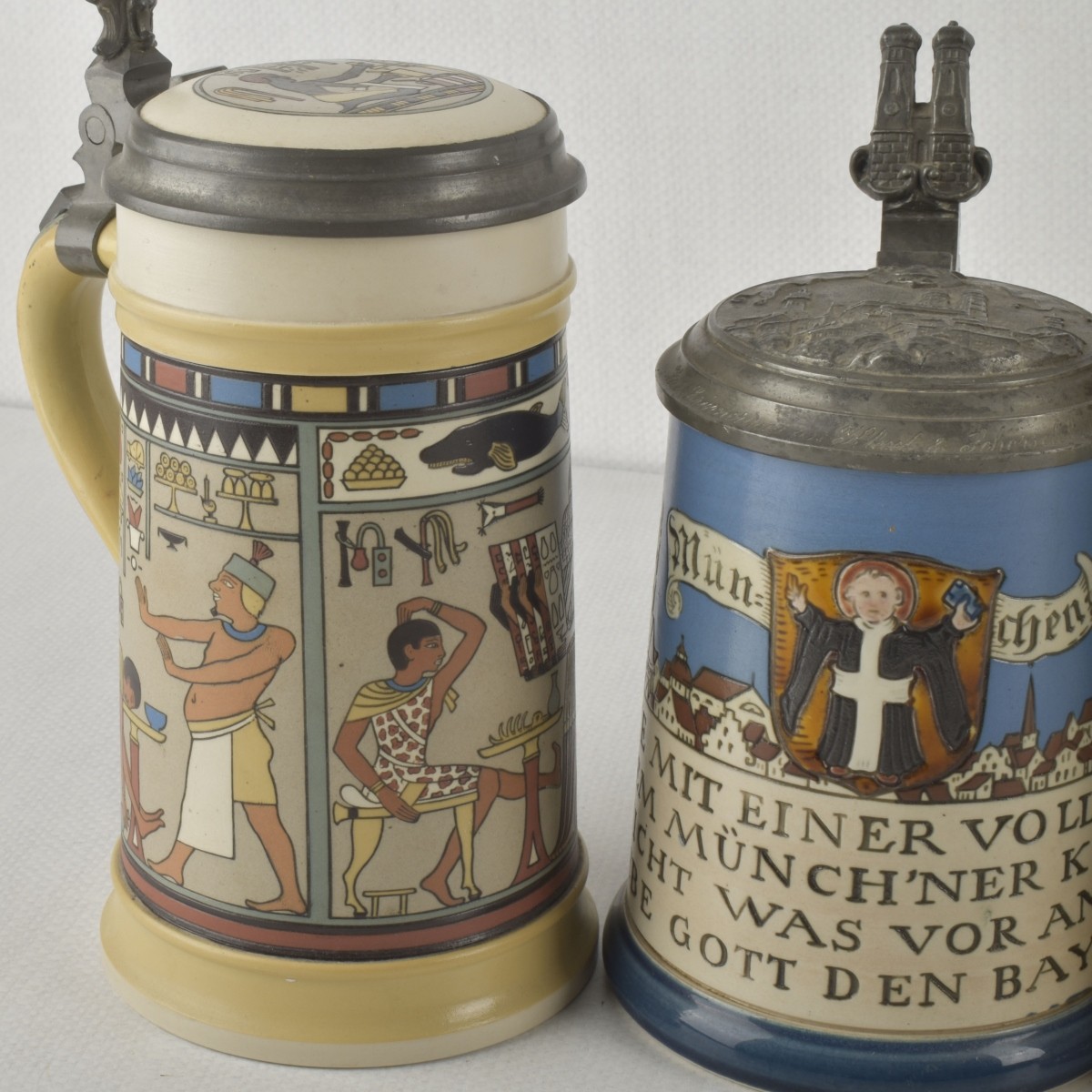 Vintage German Stoneware Steins