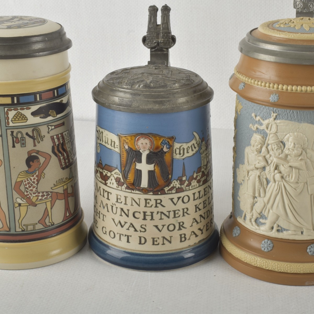 Vintage German Stoneware Steins