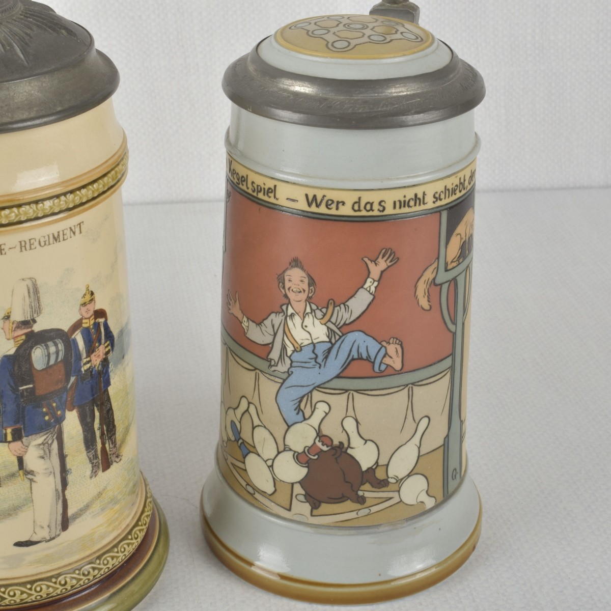 Vintage German Stoneware Steins