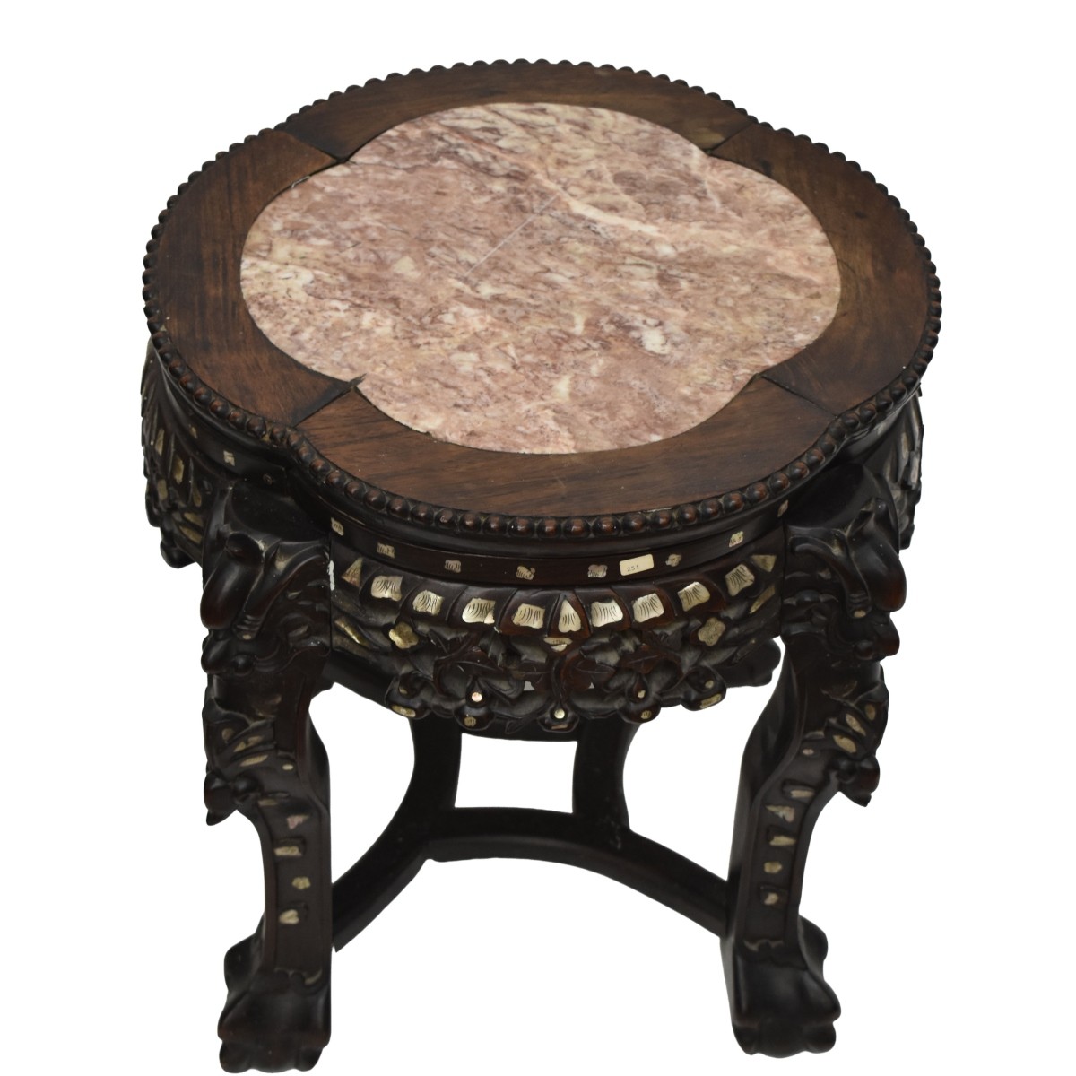 Chinese Carved Hardwood Stand