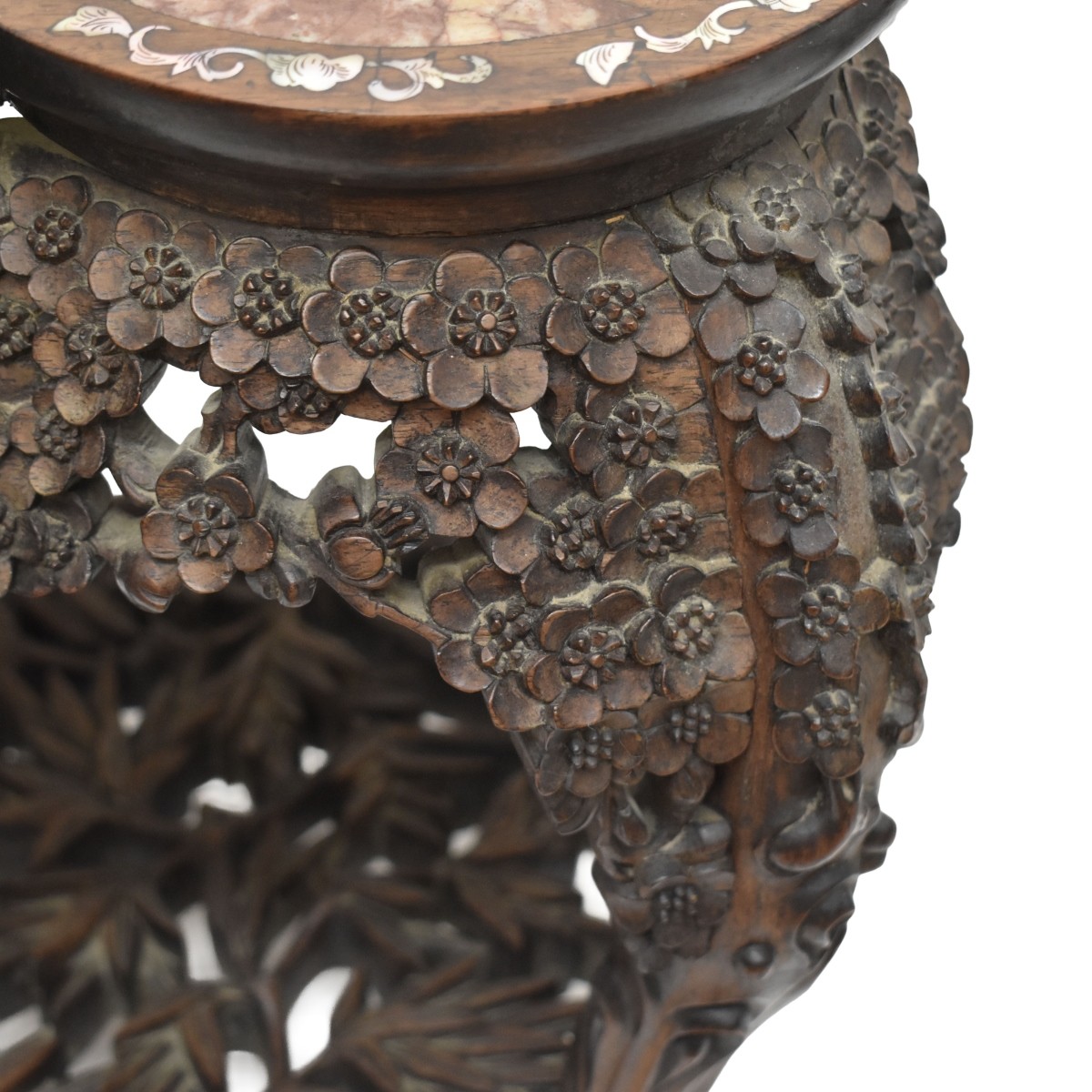 Chinese Carved Hardwood Stand