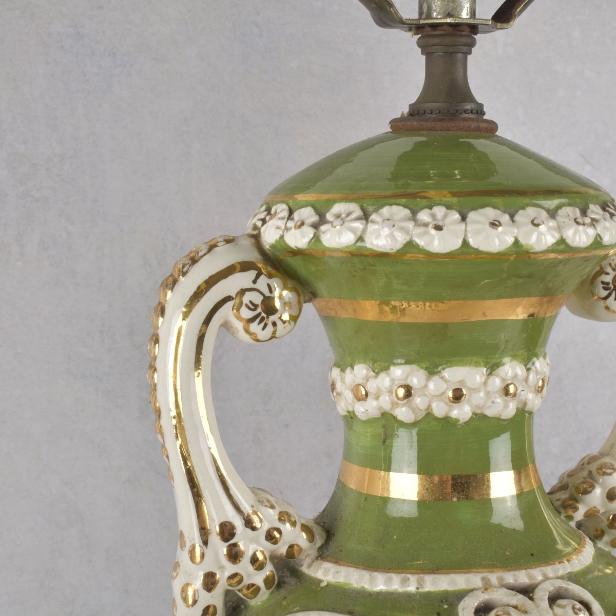 Large Pair of Porcelain Lamps