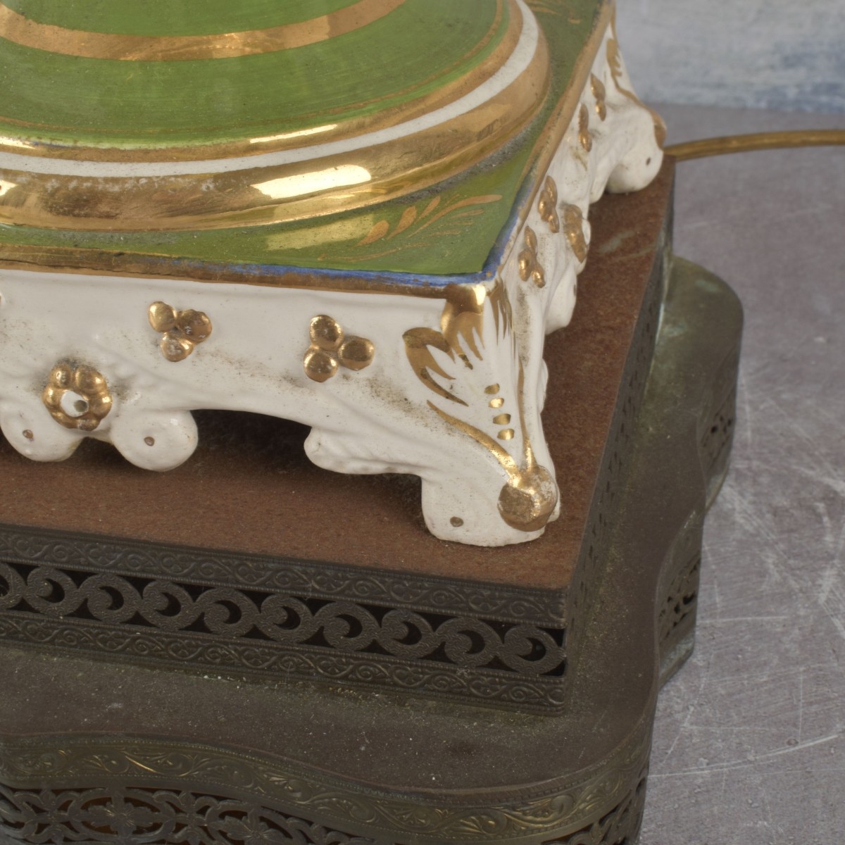 Large Pair of Porcelain Lamps