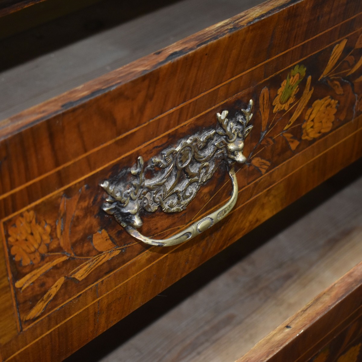 Early 19th C. Dutch Marquetry Cabinet
