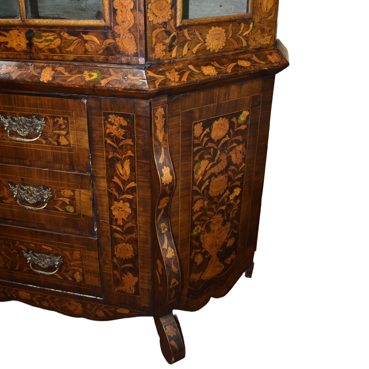 Early 19th C. Dutch Marquetry Cabinet
