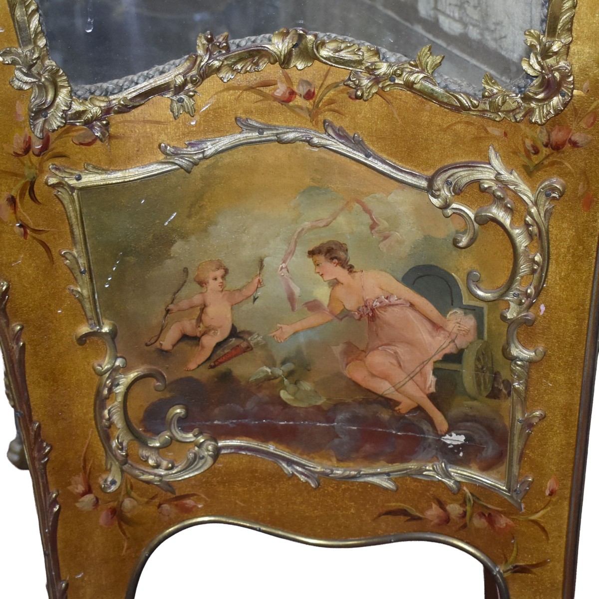 19th C. French Vernis Martin Cabinet