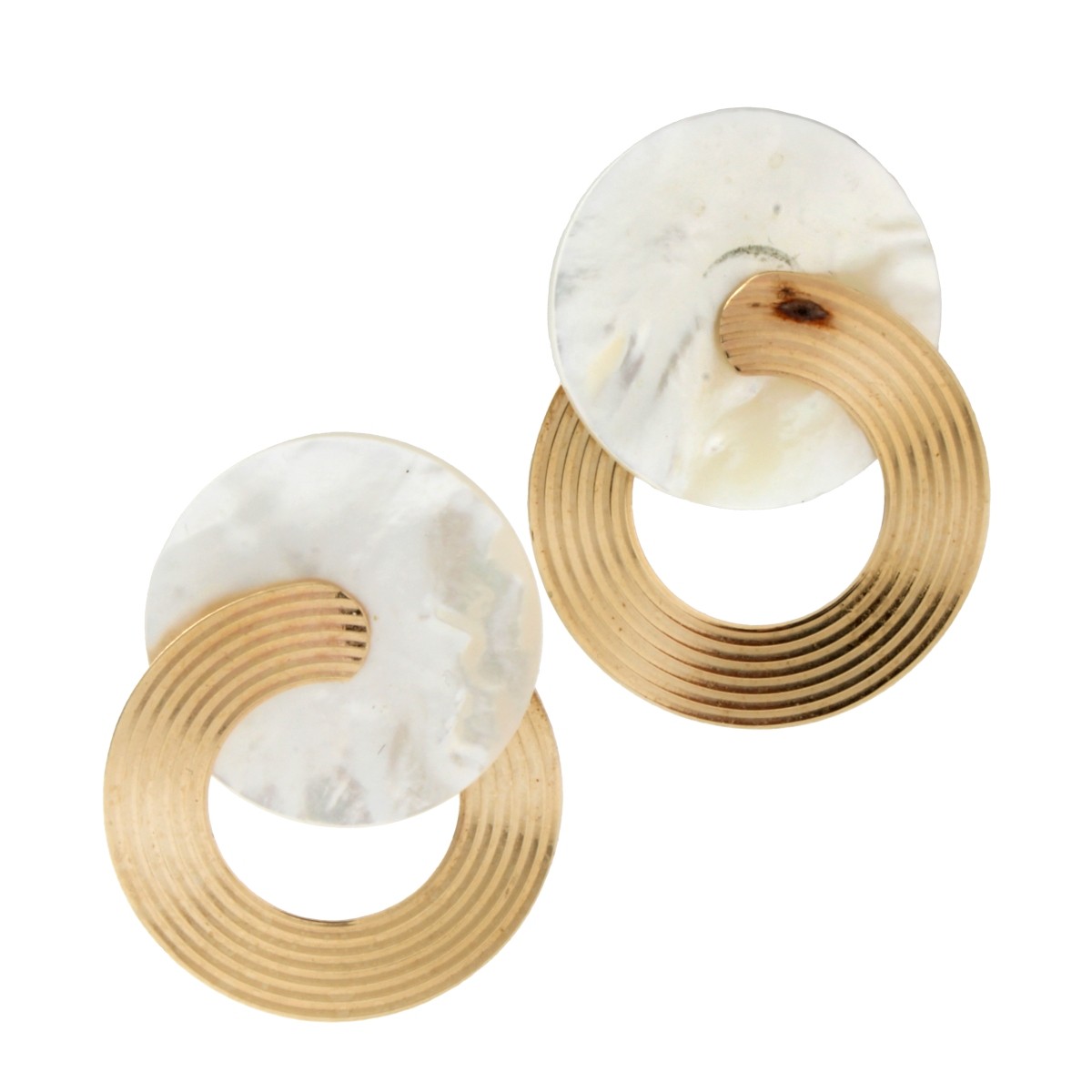 MOP and 14K Earrings