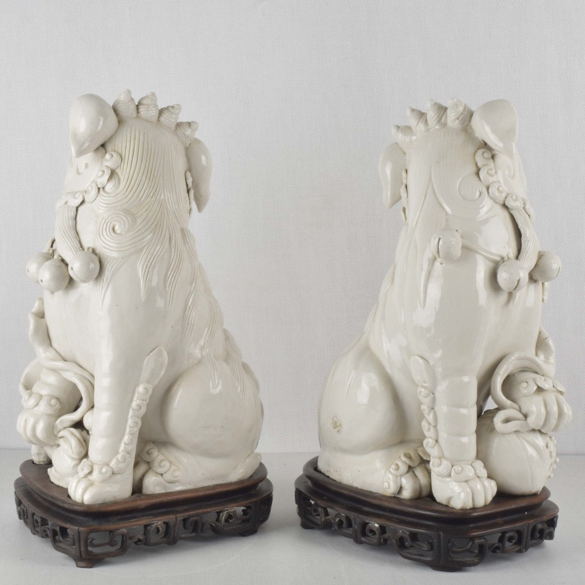 Chinese Blanc de Chine Foo Dogs