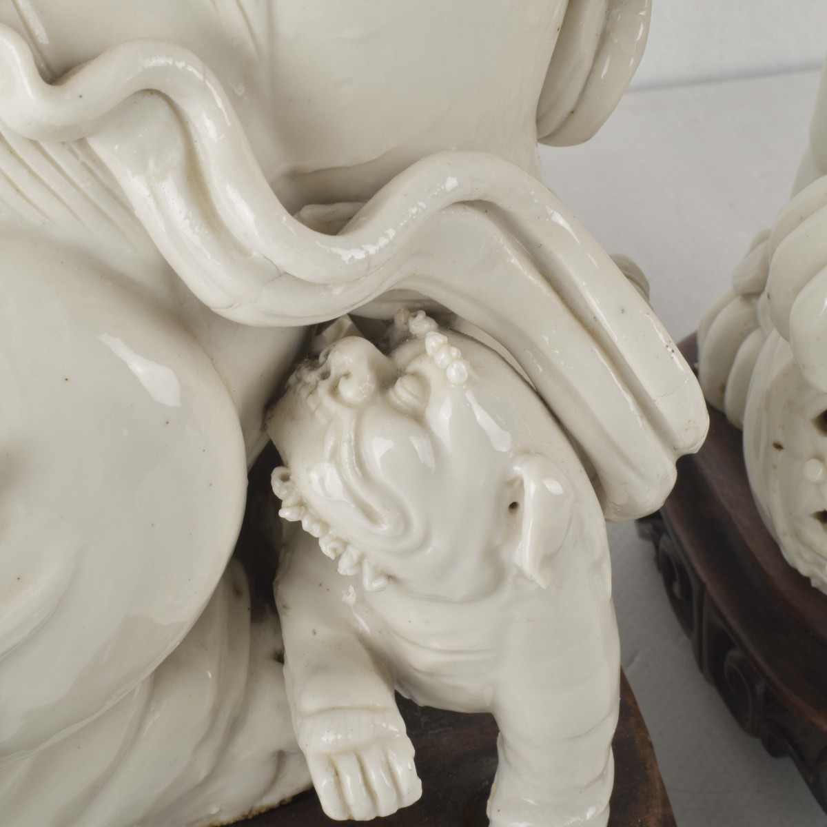 Chinese Blanc de Chine Foo Dogs