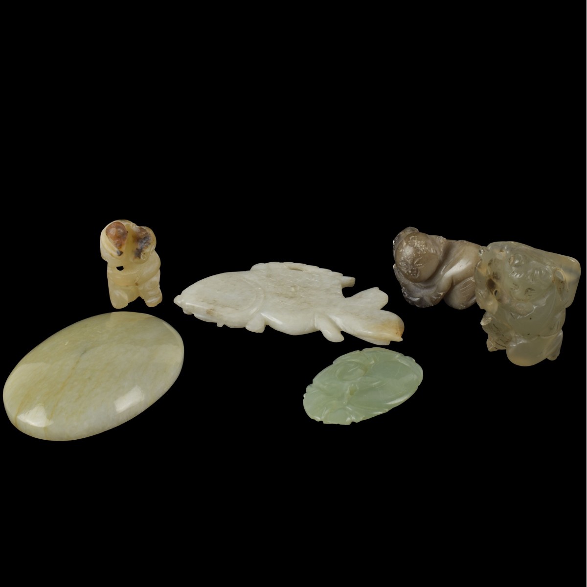 Antique Carved Jade Pieces