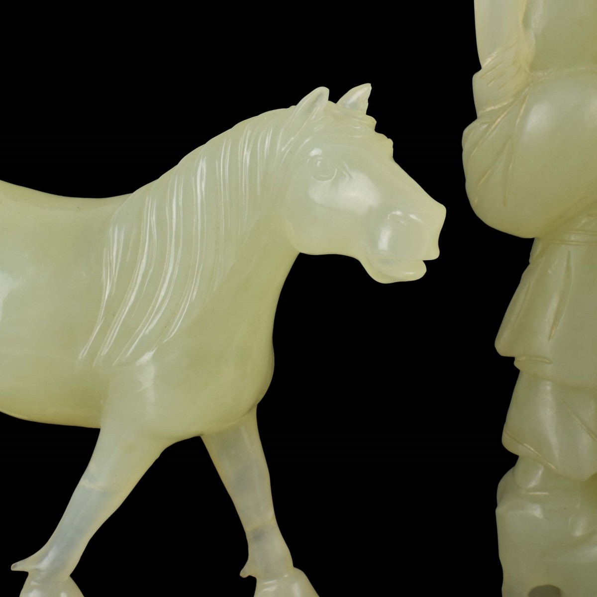 Vintage Carved Figural Jade Pieces