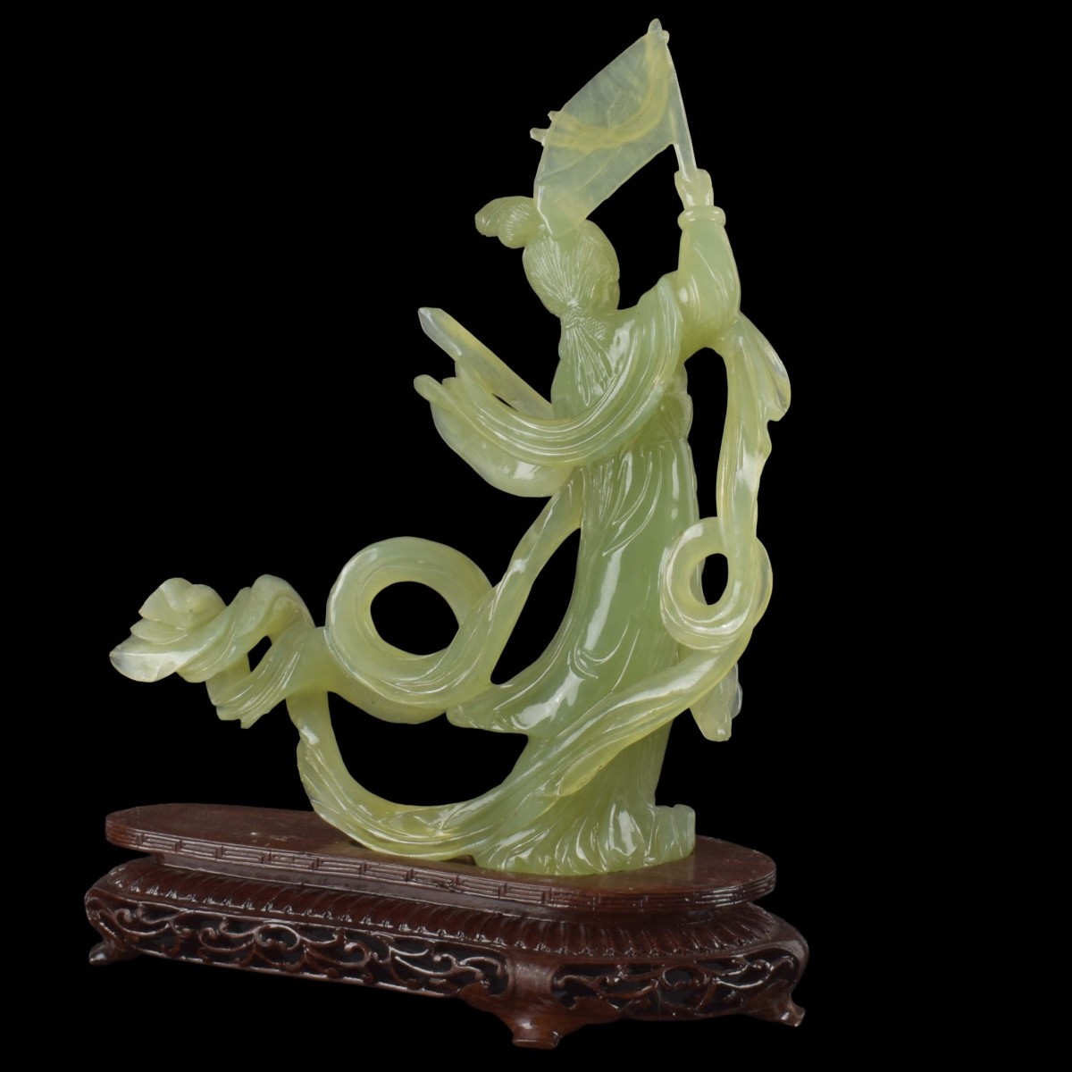Carved Jade Chinese Quan Yin