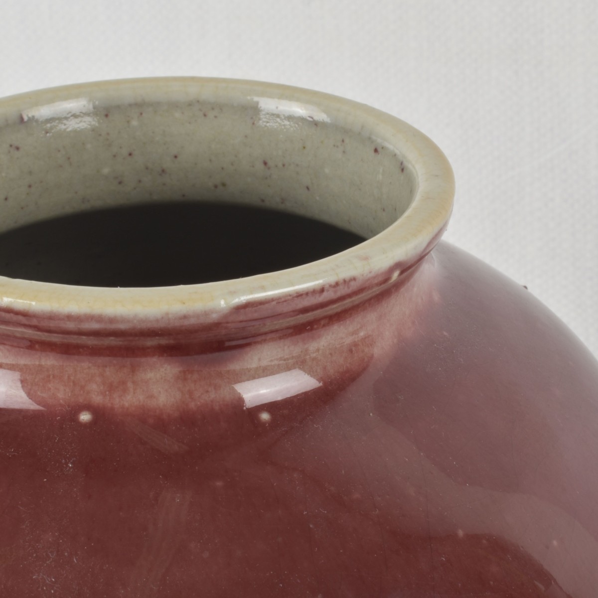 Vintage Chinese Sang De Boeuf Jar