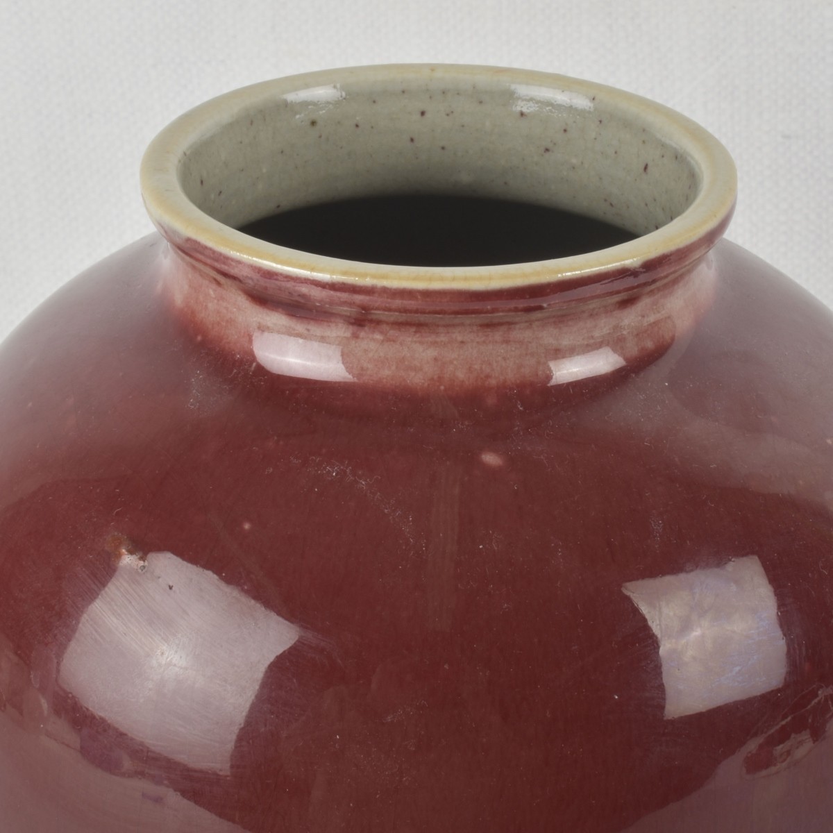 Vintage Chinese Sang De Boeuf Jar