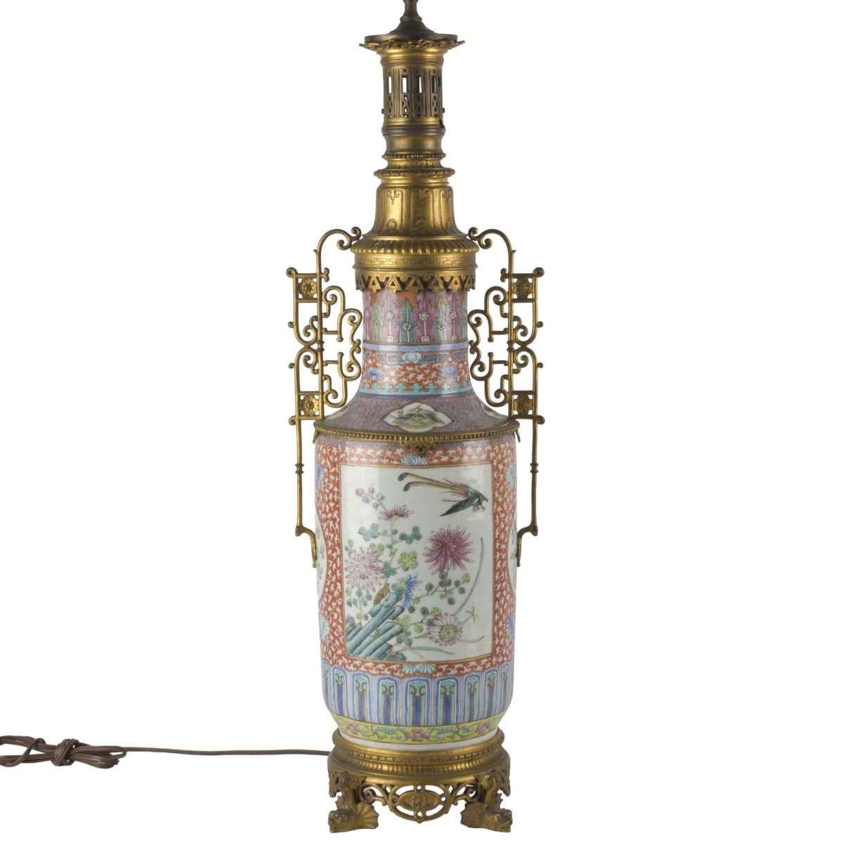 Canton Famille Rose Table Lamp