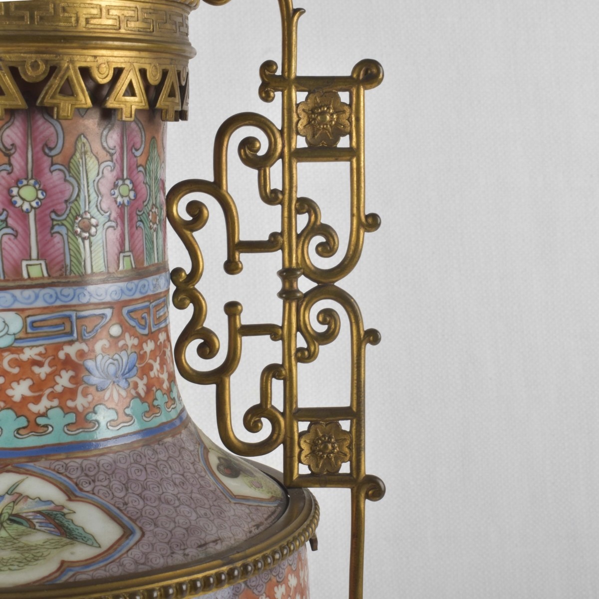 Canton Famille Rose Table Lamp