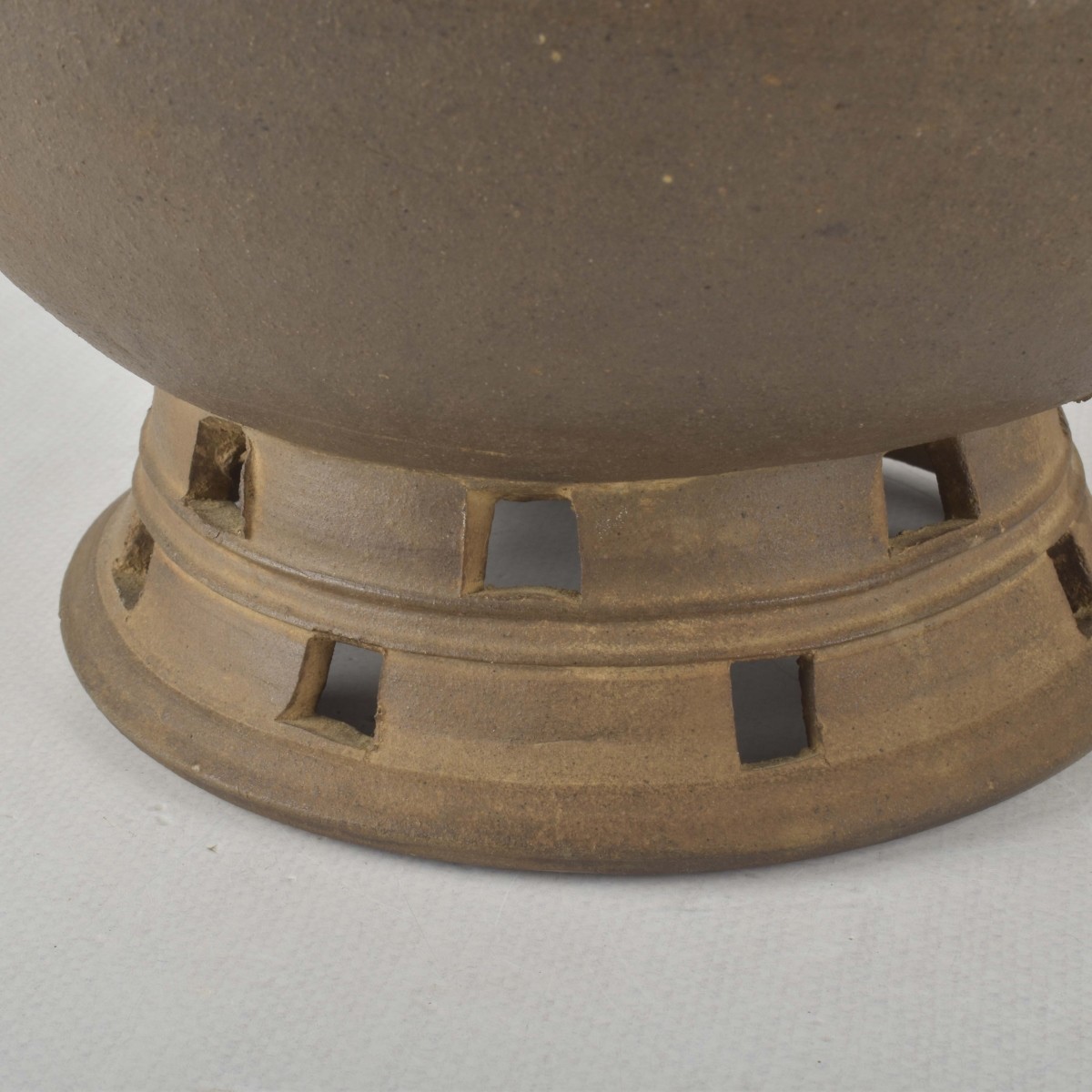 Korean Ash Glazed Pottery Urn