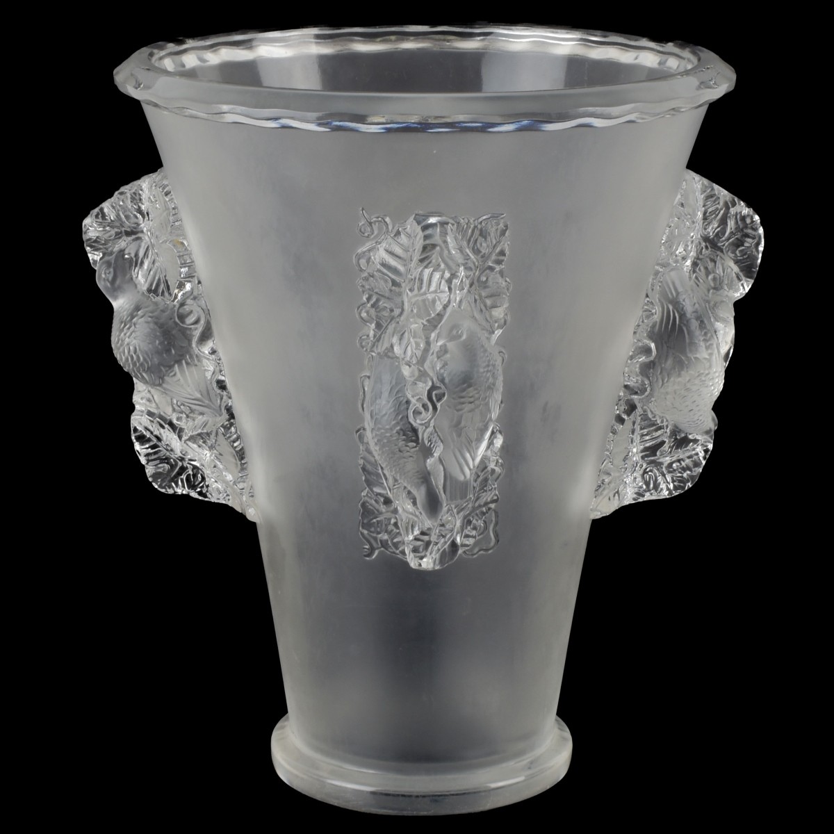 Lalique St. Emillion Vase