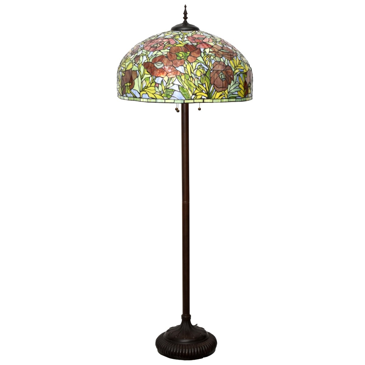 Tiffany-style Stained Glass Floor Lamp