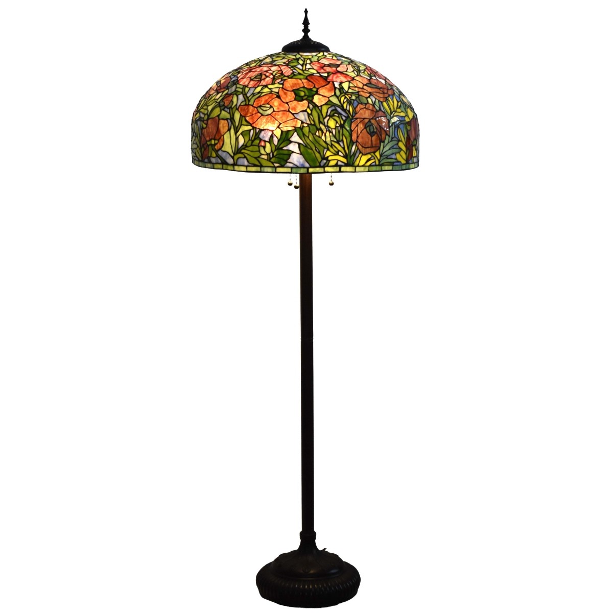 Tiffany-style Stained Glass Floor Lamp