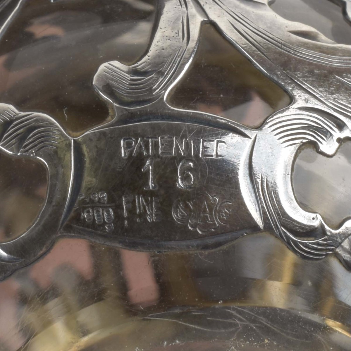Art Nouveau Silver Overlay Bottles