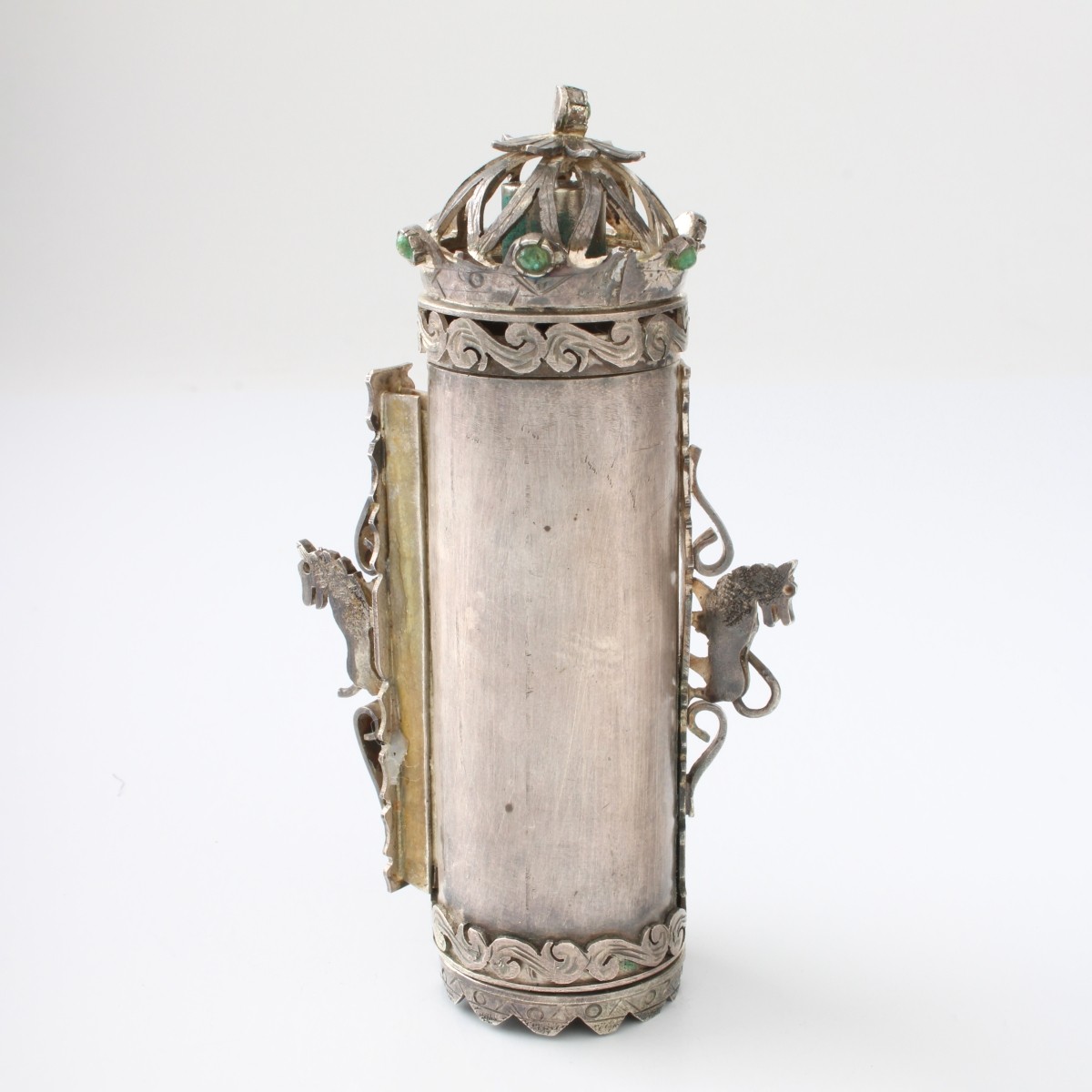 Gemstone and Sterling Miniature Aron Kodesh
