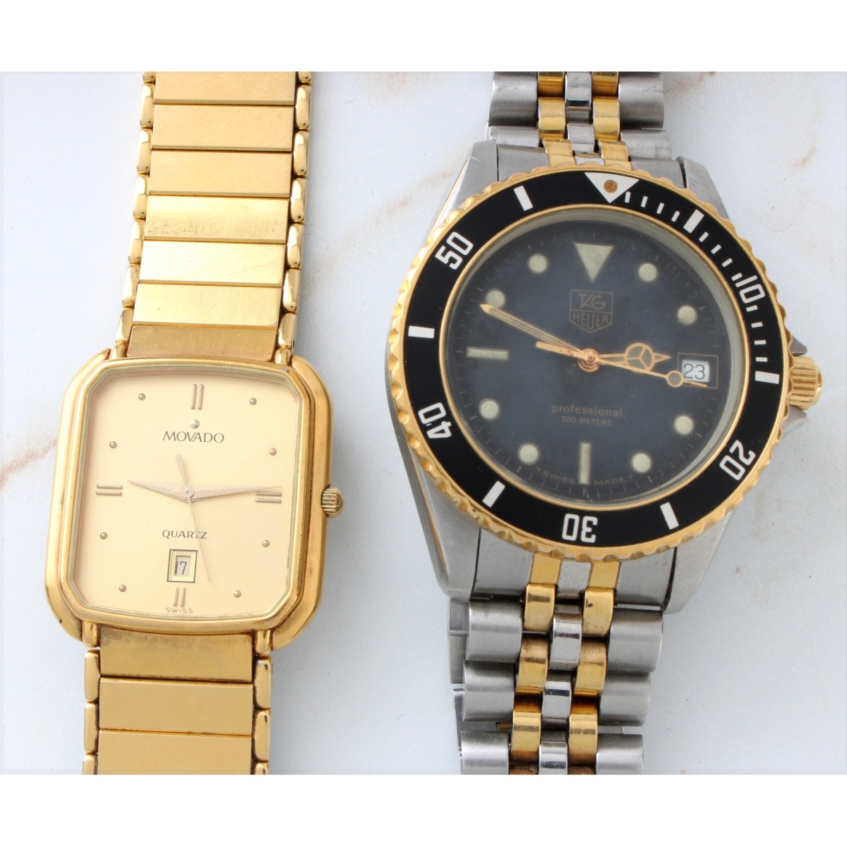 Tag Heuer and Movado Watches