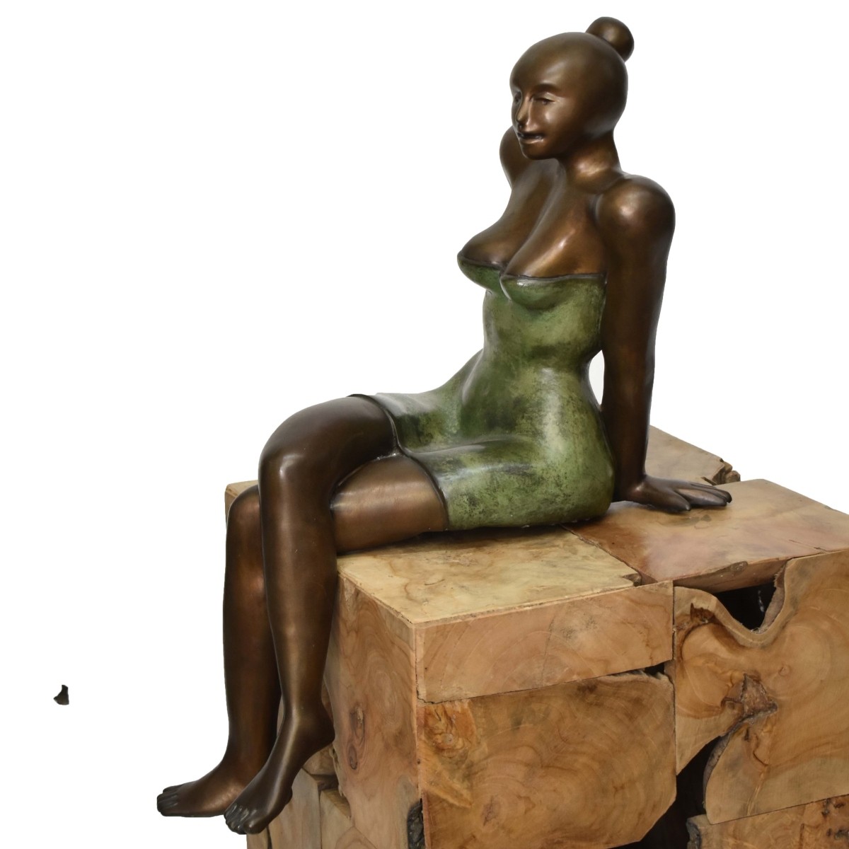 Alejandeo Toro Bronze Sculpture of a Woman