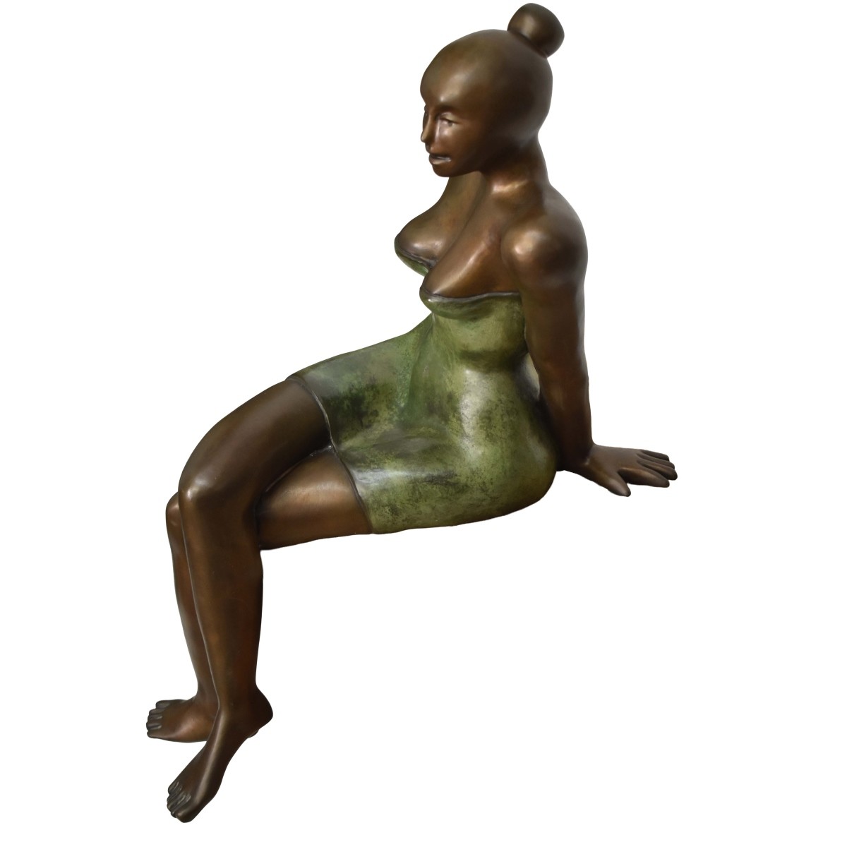 Alejandeo Toro Bronze Sculpture of a Woman