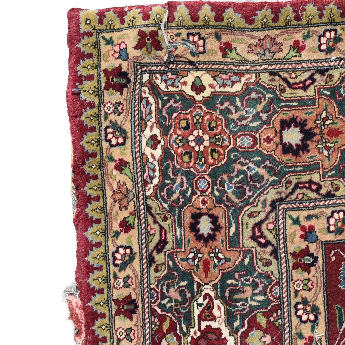 Antique Persian Tabriz Wood Rug