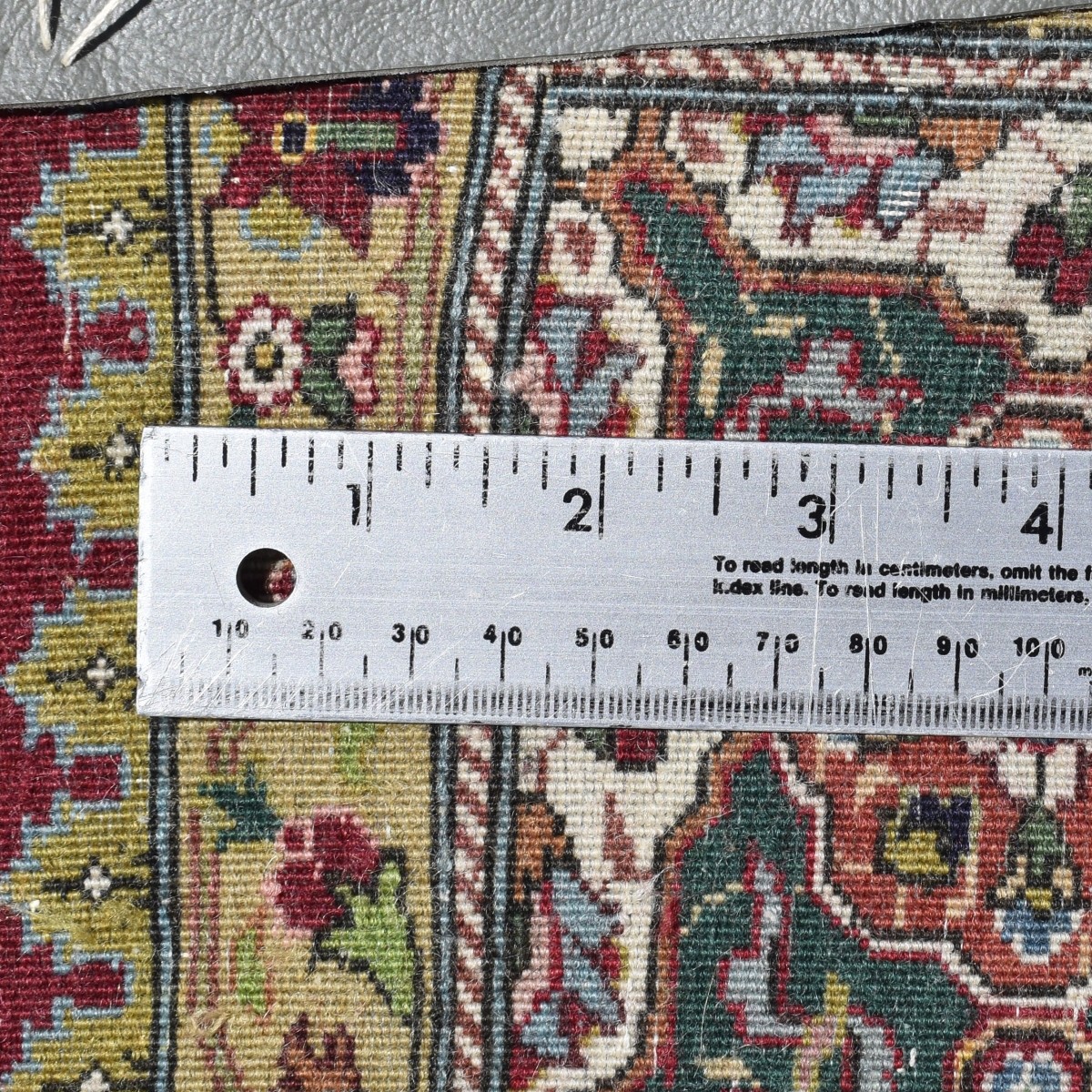 Antique Persian Tabriz Wood Rug