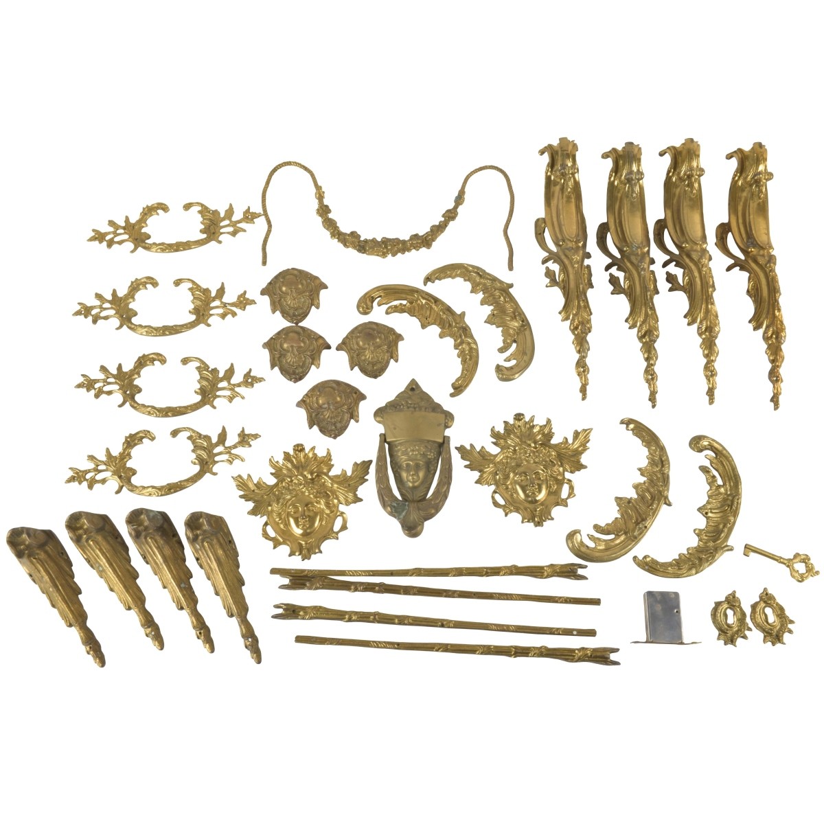 Gilt Bronze Furniture Mounts
