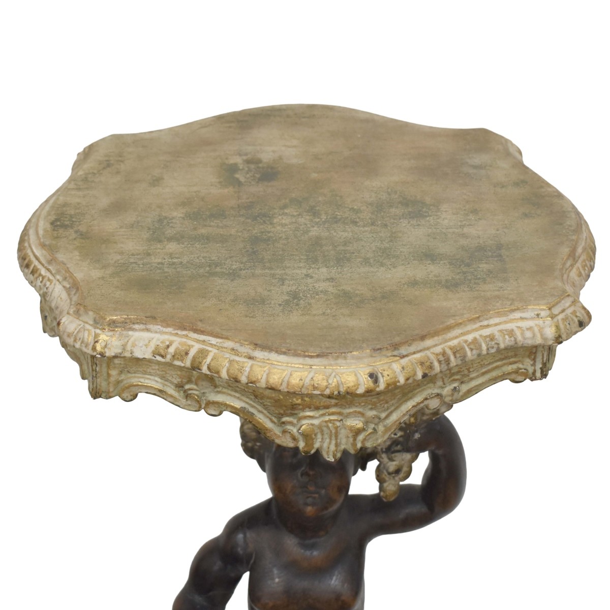 Giltwood Pedestal Blackamoor Stand