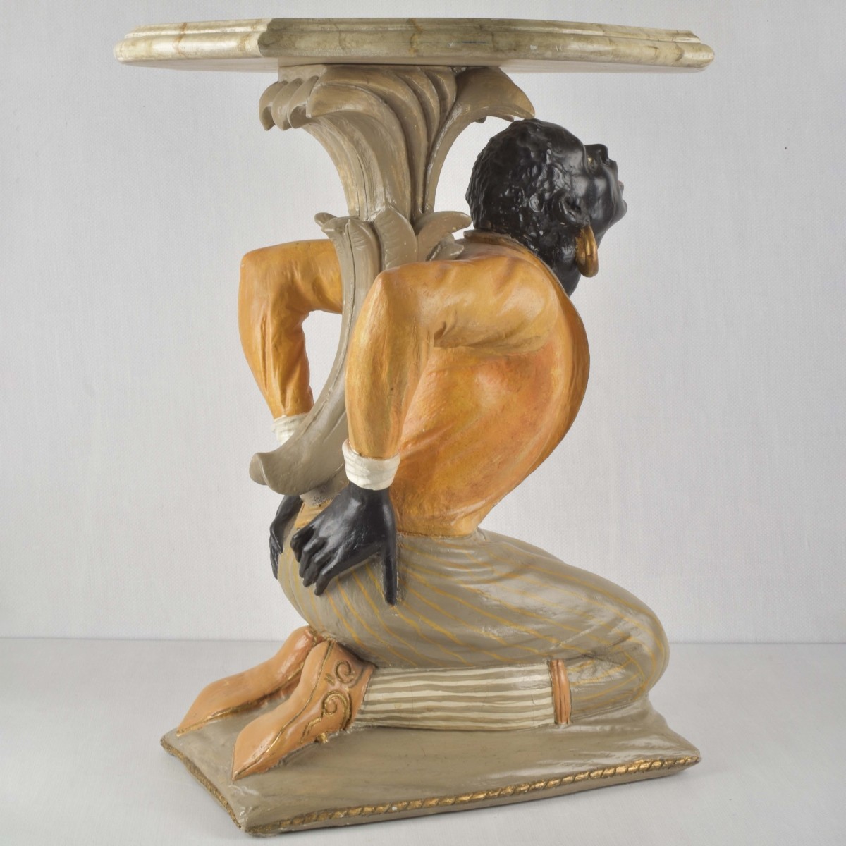 Giltwood Pedestal Blackamoor Stand