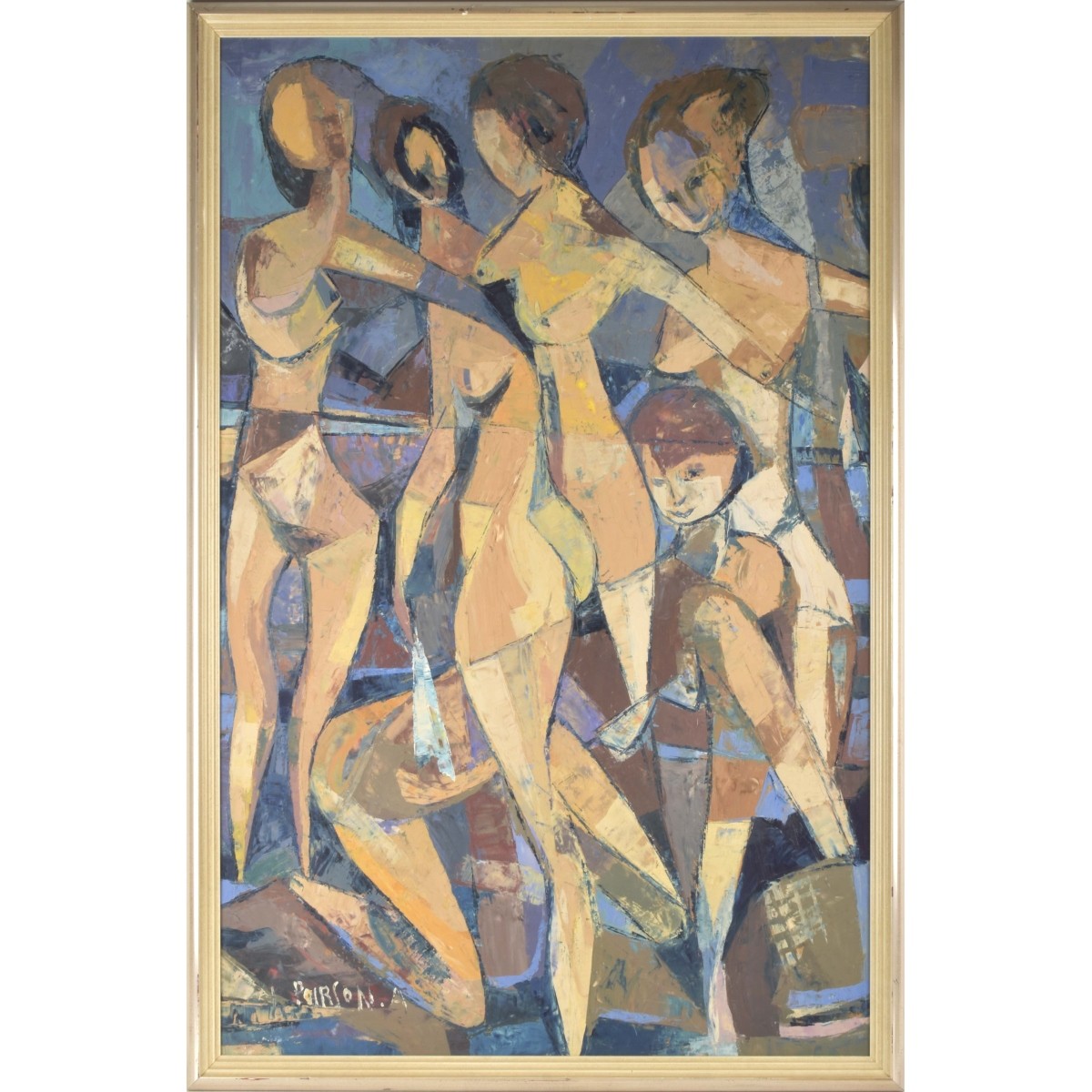 Impasto Abstract Painted Figures