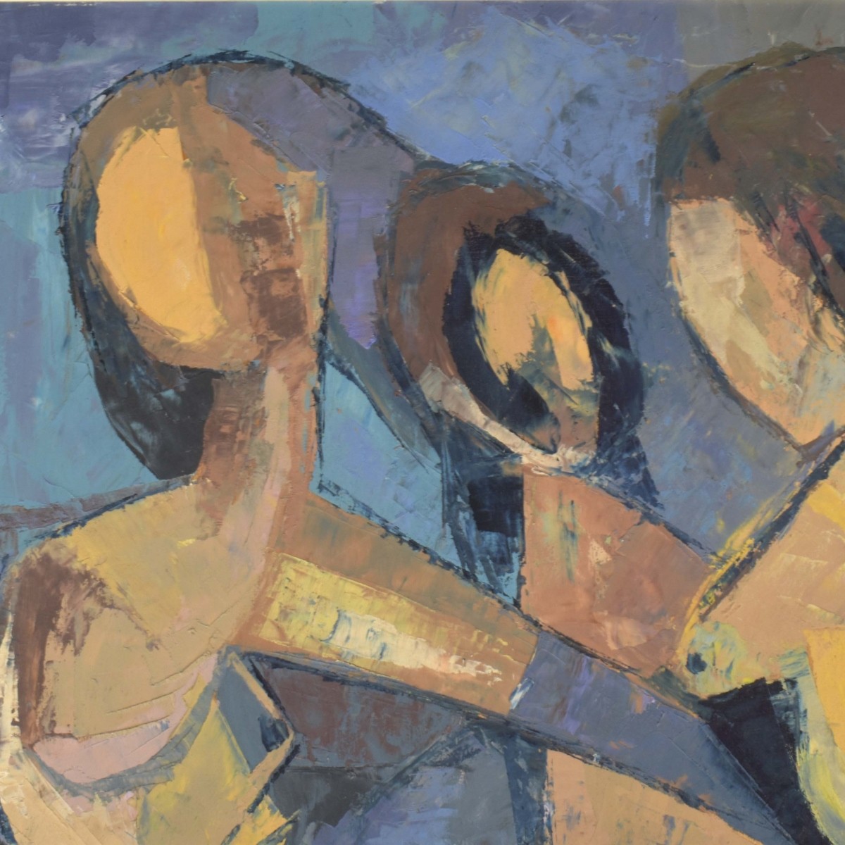 Impasto Abstract Painted Figures