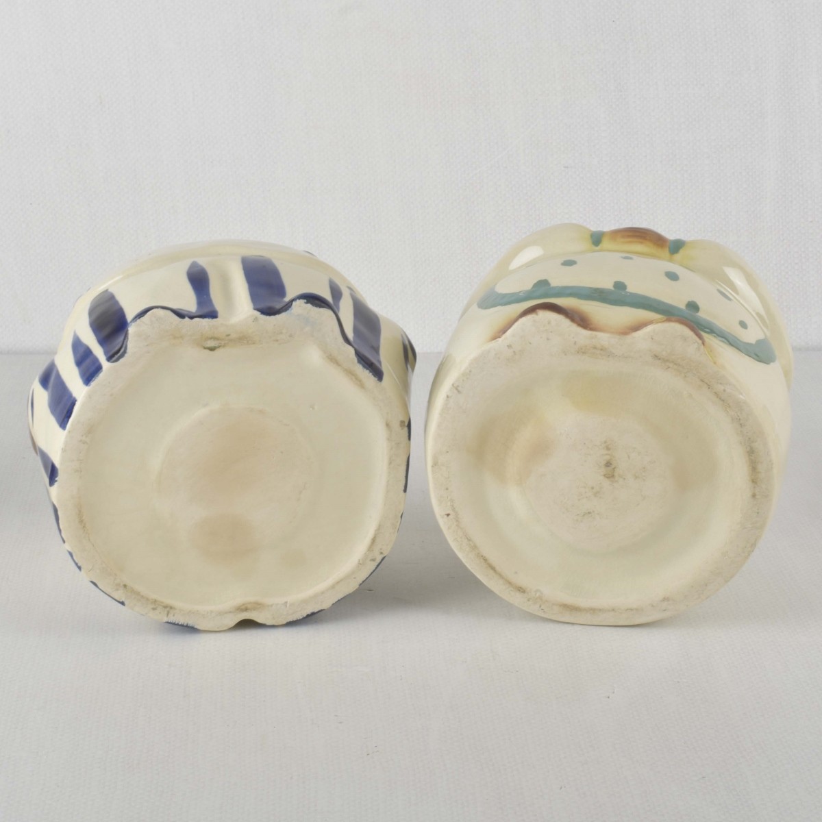 Porcelain "Pappy" and "Mammy" Cookie Jars