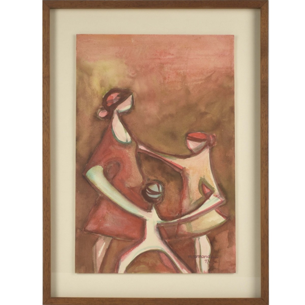 Abstract Figural Watercolor