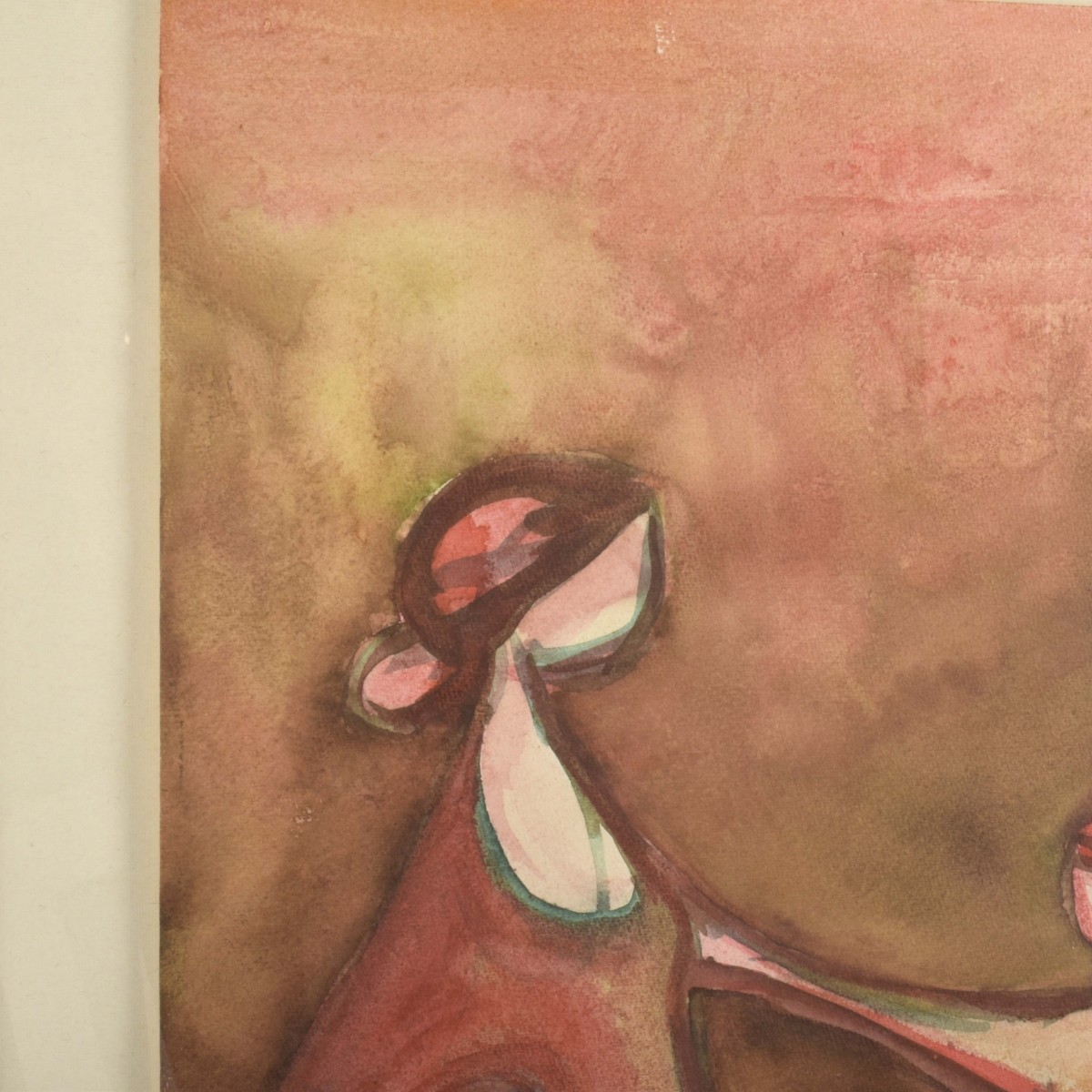 Abstract Figural Watercolor