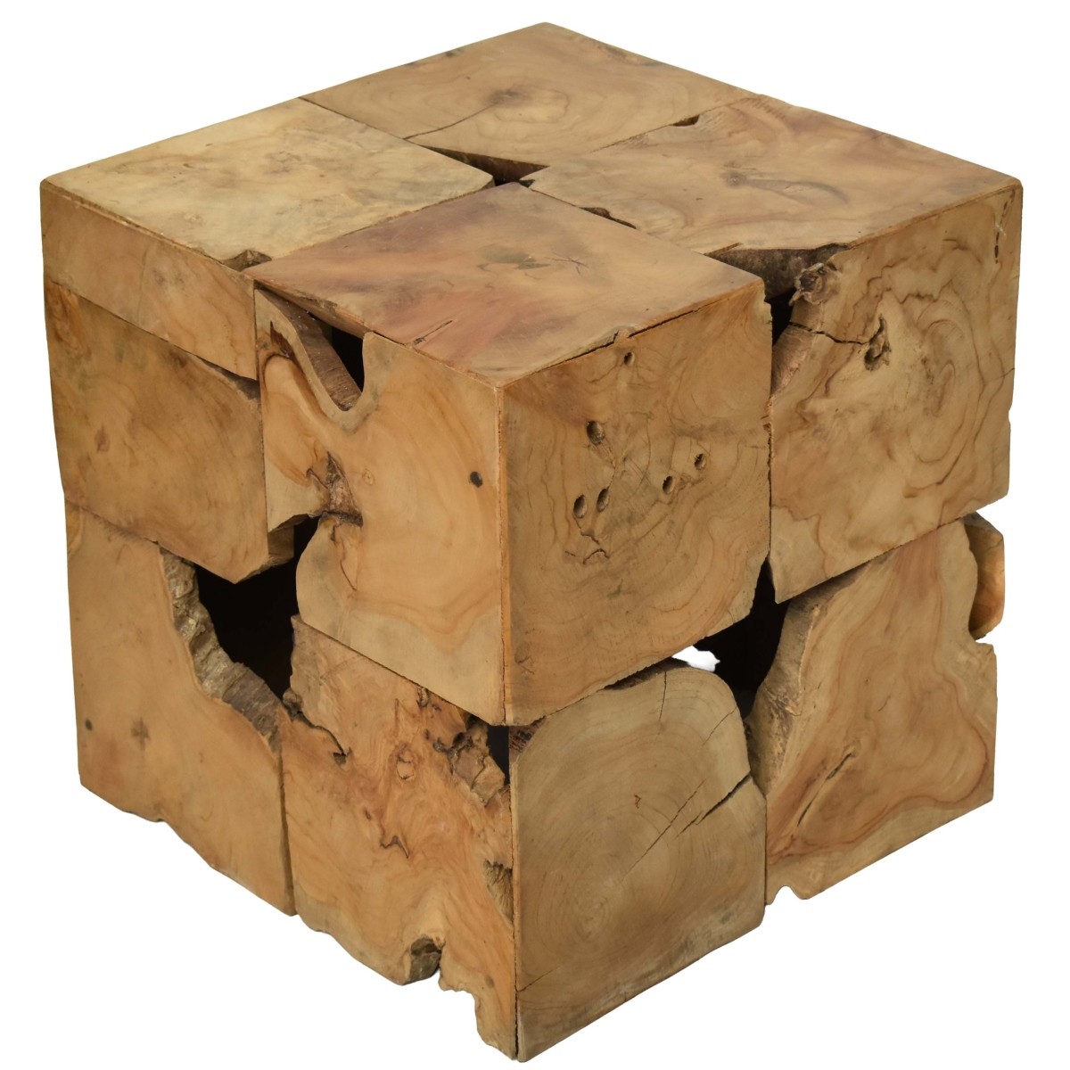Wood Cube Table
