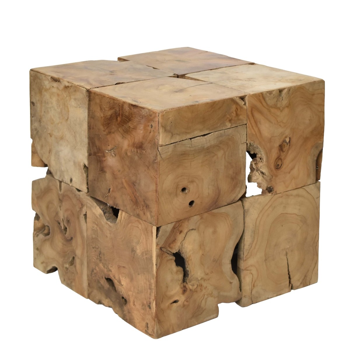 Wood Cube Table