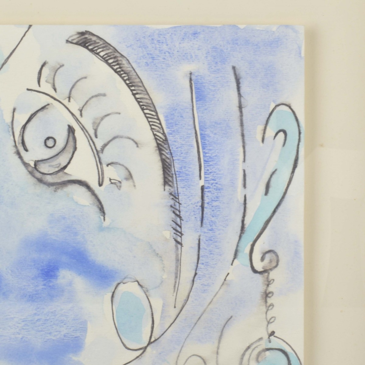 Abstract Watercolor on Paper