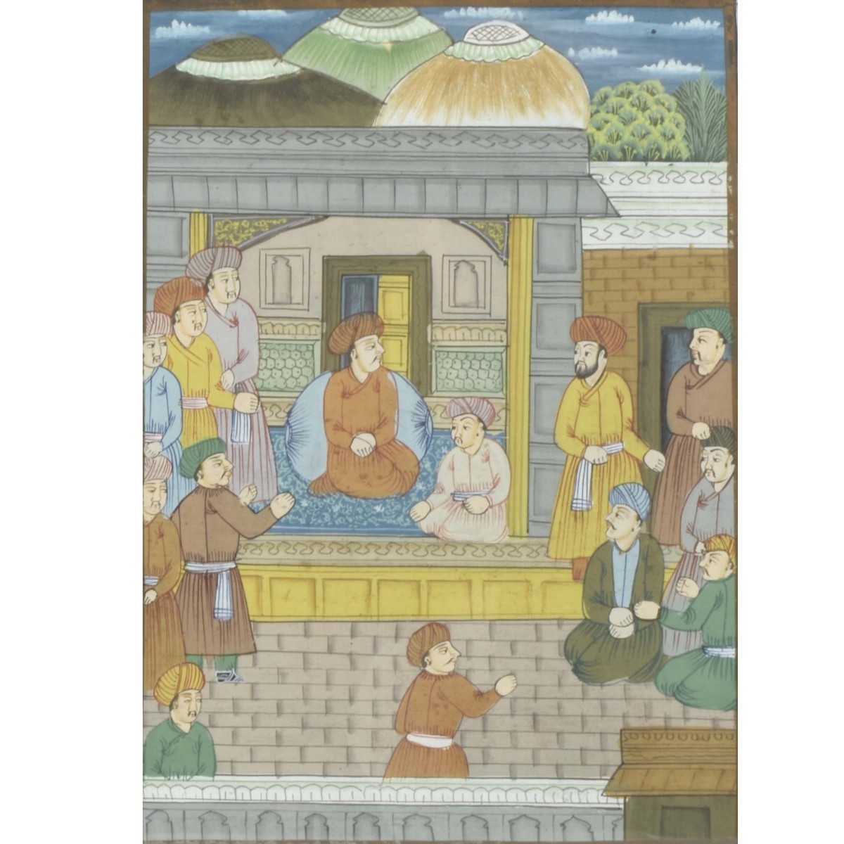 Mughal Art Persian Court Scenes