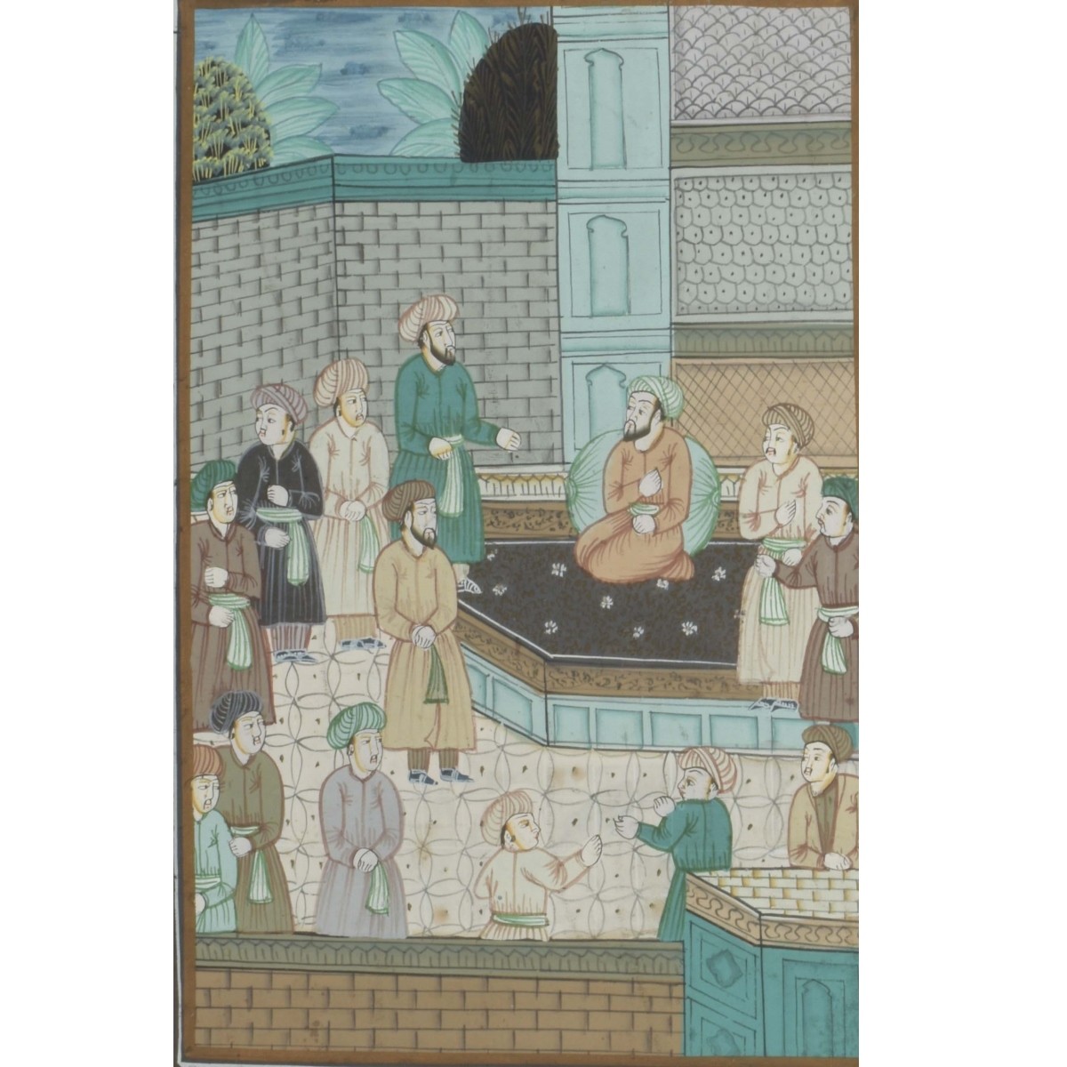Mughal Art Persian Court Scenes