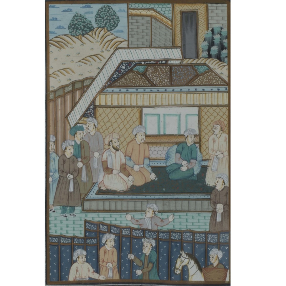Mughal Art Persian Court Scenes